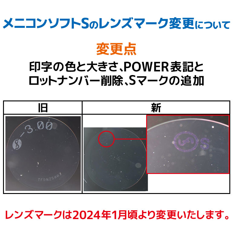 レンズマーク変更について