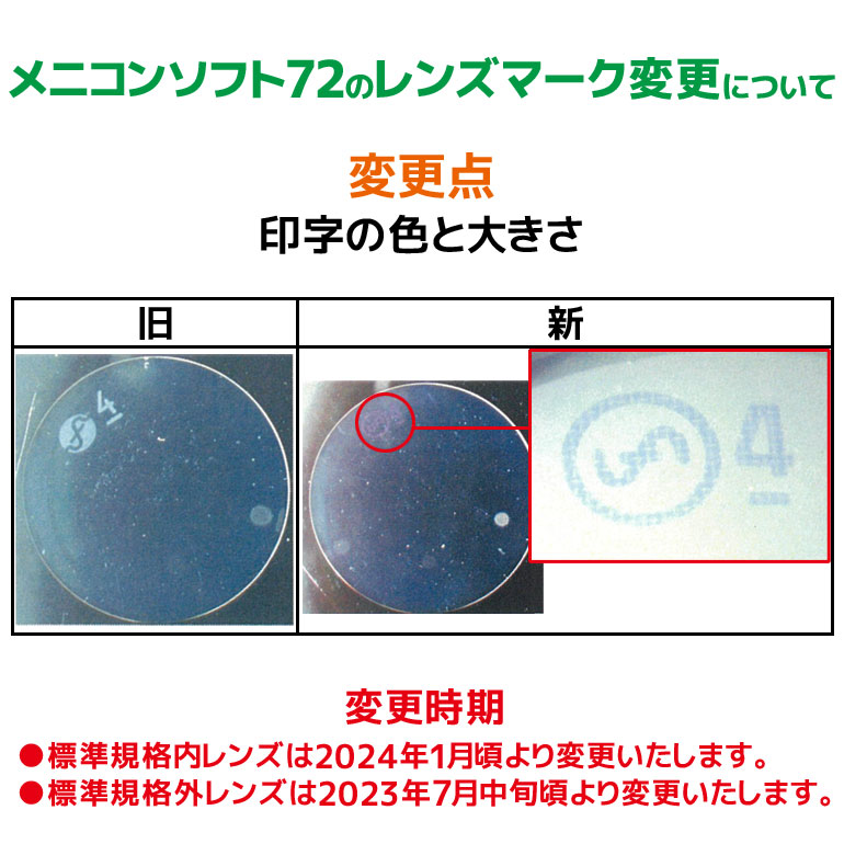 レンズマーク変更について